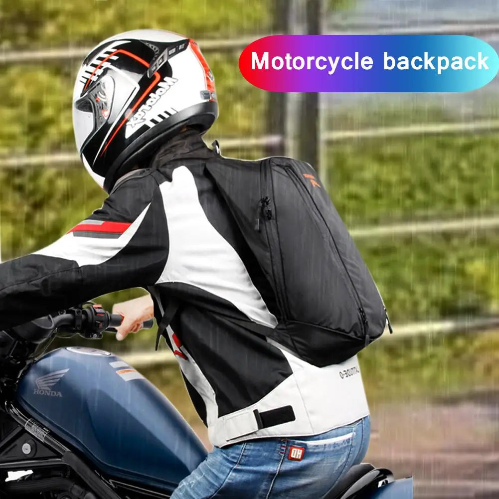 20-28L Motorcycle Backpack Waterproof Expandable Large Capacity Laptop Helmet Storage Bag For Outdoor Sports Motorcycle Riding