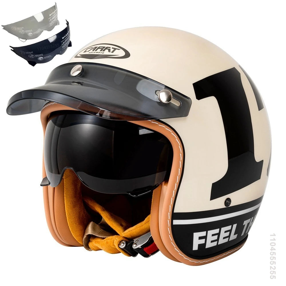 Motorcycle Helmet Open Face Helmet for Men Women Capacete De Moto ABS Material Motorcycle Equipments DOT Certification