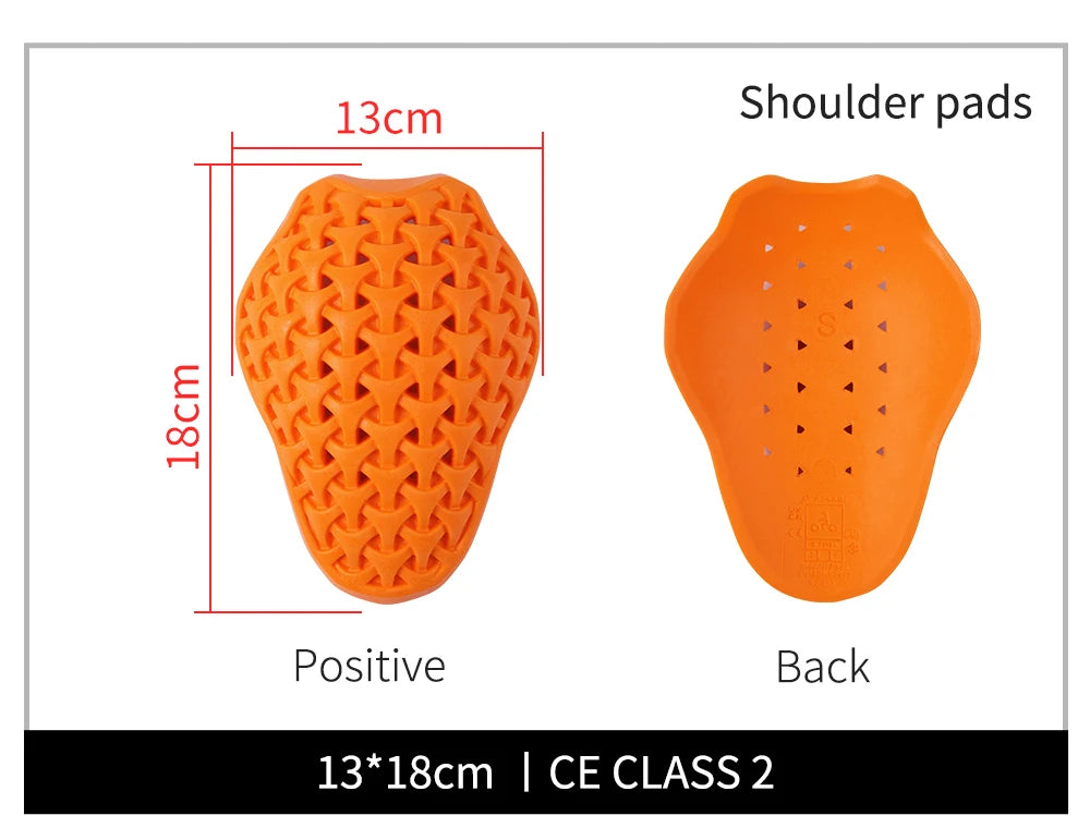 WOSAWE CE Certified Moto Motorcycle Back Elbow Knee Shoulder Chest Hip Protector Jacket Insert Gear Armor Motocross Protection
