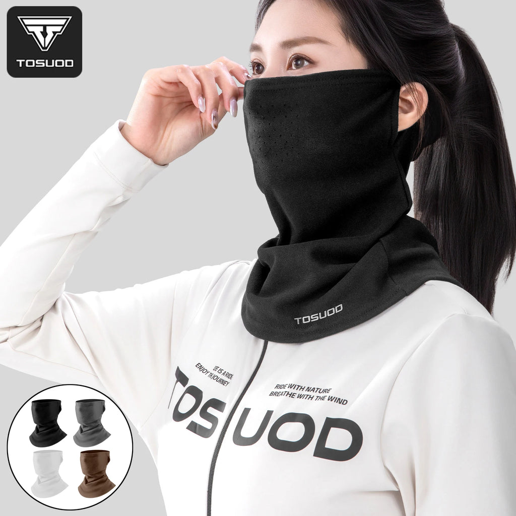 TOSUOD Winter Face Mask Cold-proof Warm Windproof Sweat Releasing Skiing Head Cover Cycling Skating Motorcycle Face Mask