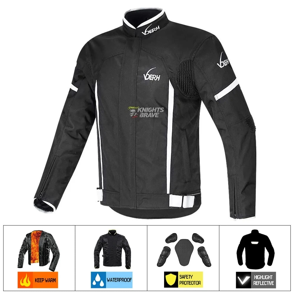 Motorcycle Jacket Waterproof Chaqueta Moto Windproof Moto Protection Night Reflection Motorbike Riding Jacket For 4 Season