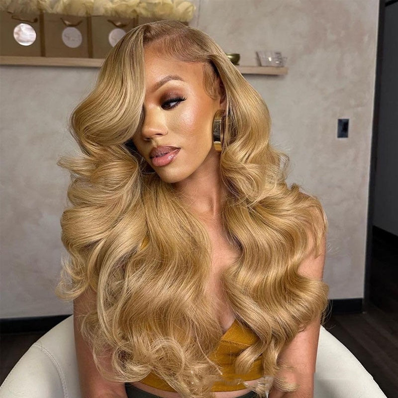 Human Hair Wig Front Lace All Real Hair 13 X4 Headgear