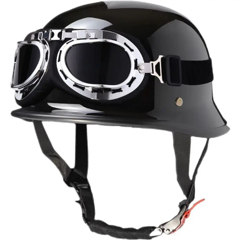 Vintage Half Helmet Summer German Motorcycle Helmet Helmet Locomotive Electric Vehicle