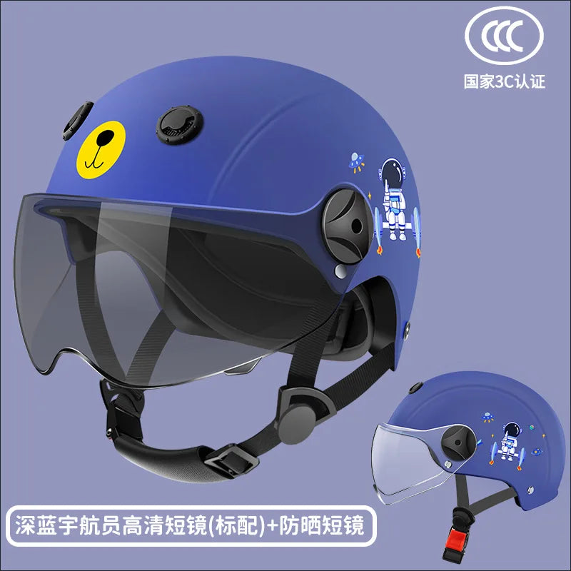 Kids Helmet for Electric Motorcycle Bike Children Safety Helmet for Boys Girls Toddler Summer Winter Half Helmet