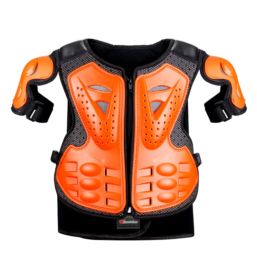 Motorcycle Armor Vest Protection Motocross Body Armor Jacket Protective Armors Riding Kneepads Moto Full Armor Children