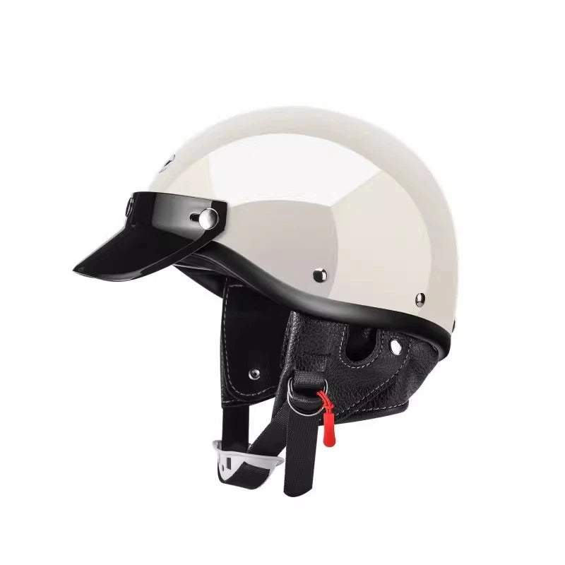 Vintage Japanese Motorcycle Helmet Cruiser Half Helmet Unisex Adult Child All Seasons Summer Simple Stylish Protection