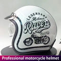 Retro Cruise Motorcycle Helmet Unisex Heavy Bike Riding Half Helmet Motorcycle 3/4 Helmet Vintage Style Cycling Protection