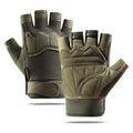 Retro Wear-Resistant Motorcycle Gloves Anti-Slip Vintage Racing Gloves Goatskin Leather Fingerless Half Finger Gloves Women Men