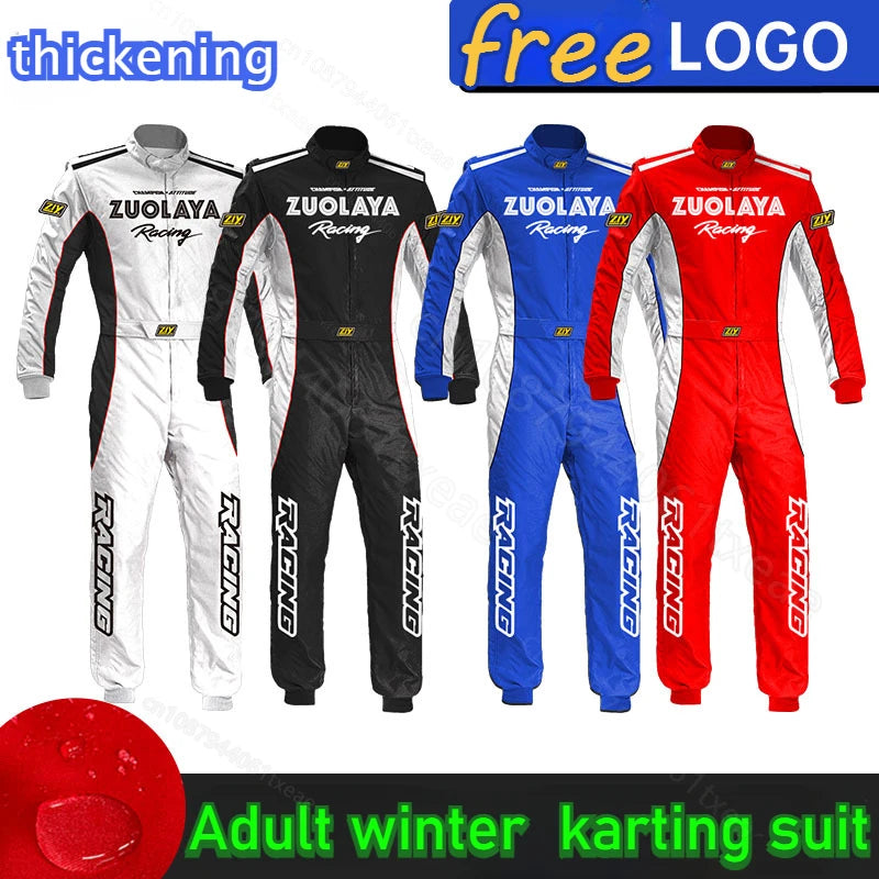 Off road beach bike winter wear-resistant thick go kart suit UTV rally drift race men's and women's couple jumpsuit moto jacket