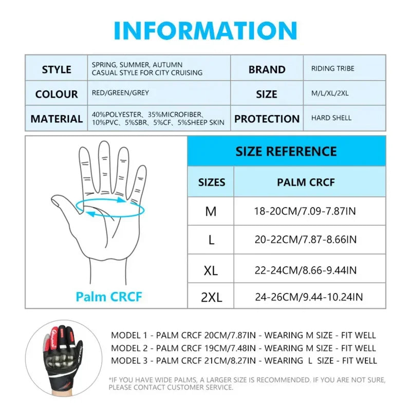 Men Women motorcycle gloves Moto touchscreen Dirtbike racing motorcyclist glove cycling riding bicycle motocross protector gear