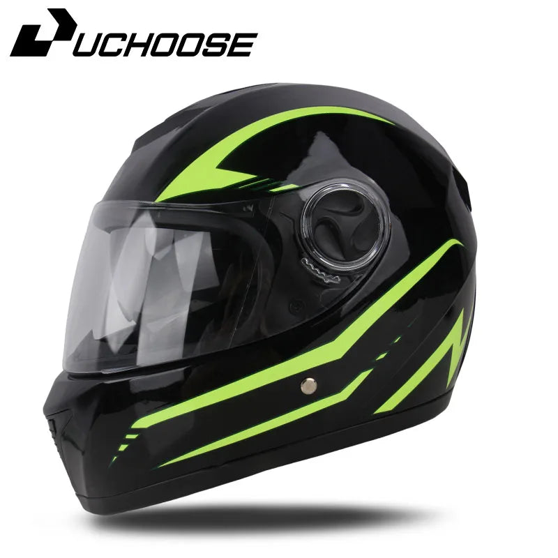 Uchoose DOT Certification Safety Motorcycle Helmet Full Face helmet For Racing Motocross Motorbike Riding Moto Helmets
