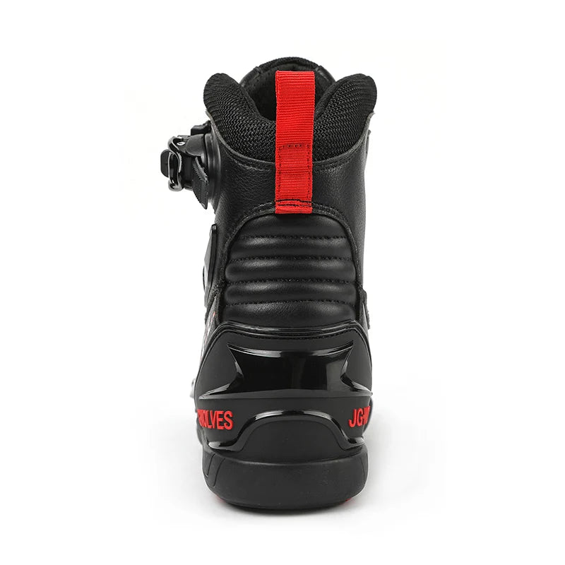 New Motorcycle Boots Men Leather Motos Breathable Anti Slip Wear-resistant Riders Boots Motorbike Racing Ankle Length Shoes