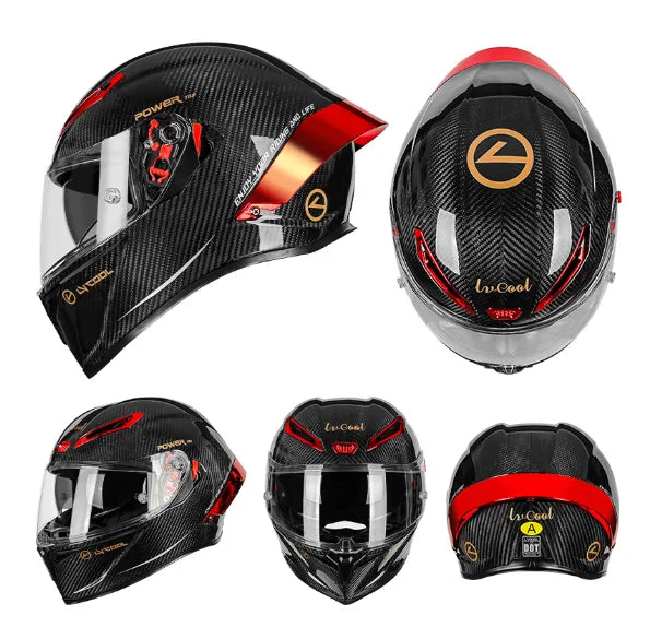DOT Big Head Full Face Motorcycle Helmet Motocross Racing Helmets Moto Adult Motorbike Street Touring Riding For LVCOOL P7
