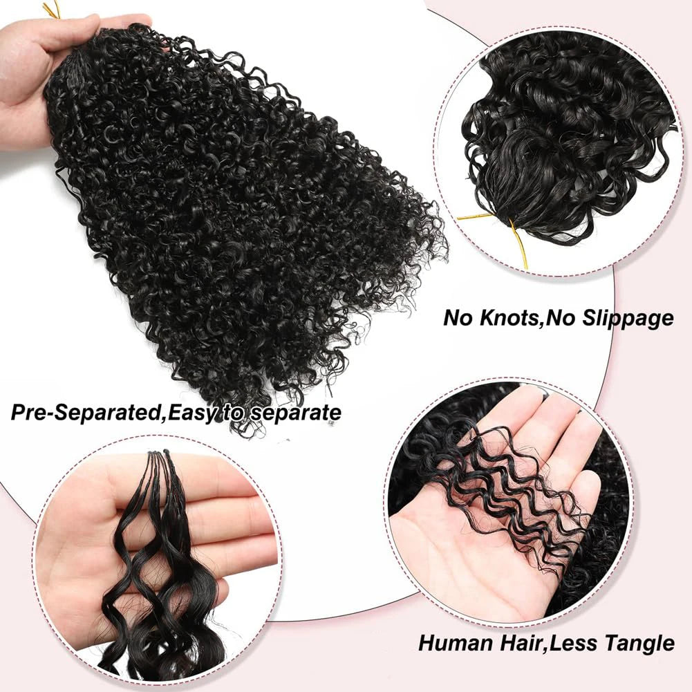 5 Packs Curly Crochet Hair 28inch Deep Curly Crochet hair for Women Deep Wave Braiding hair Synthetic Bohemian Crochet Braid hair Extensions