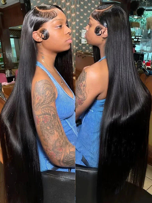 42 Inch13x4 Lace Front Wigs 200% Density 13X6 Lace Front Wig Pre Plucked 5X5 Straight Closure Wigs