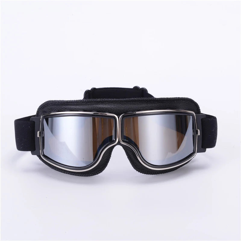 Motorcycle Vintage Retro Sunglasses Leather Goggles Glasses For Vespa Vintage Glass Motorcycle Motocross Goggles Ski