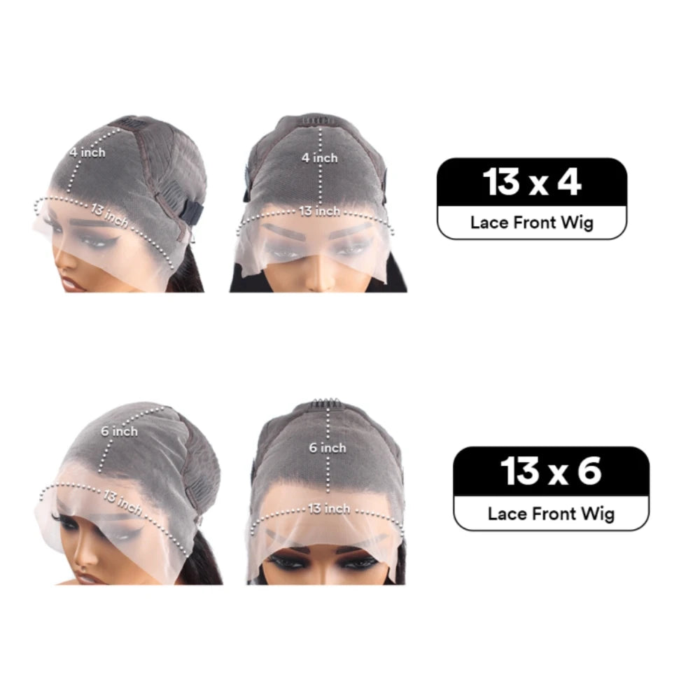 40 Inch 13x4 13x6 HD Body Wave Lace Front Wig Pre Plucked Loose Wave Lace Frontal Wig Water Wave Human Hair Wigs For Black Women