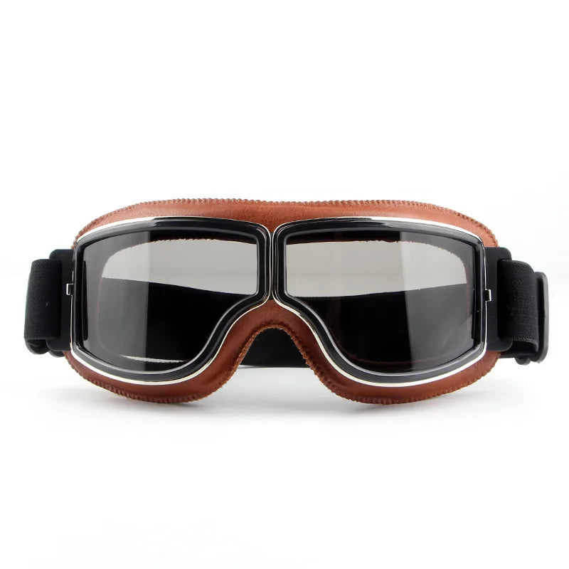 Metal frame retro goggles, motorcycle off-road riding glasses, outdoor sports windproof and dustproof bicycle goggles