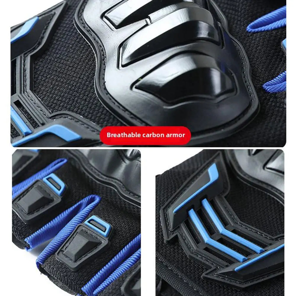 Breathable Motorcycle Gloves Summer Half Finger Guantes Moto Men Motorbike Riding Gloves Protective Gear ATV MTB Cycling Gloves