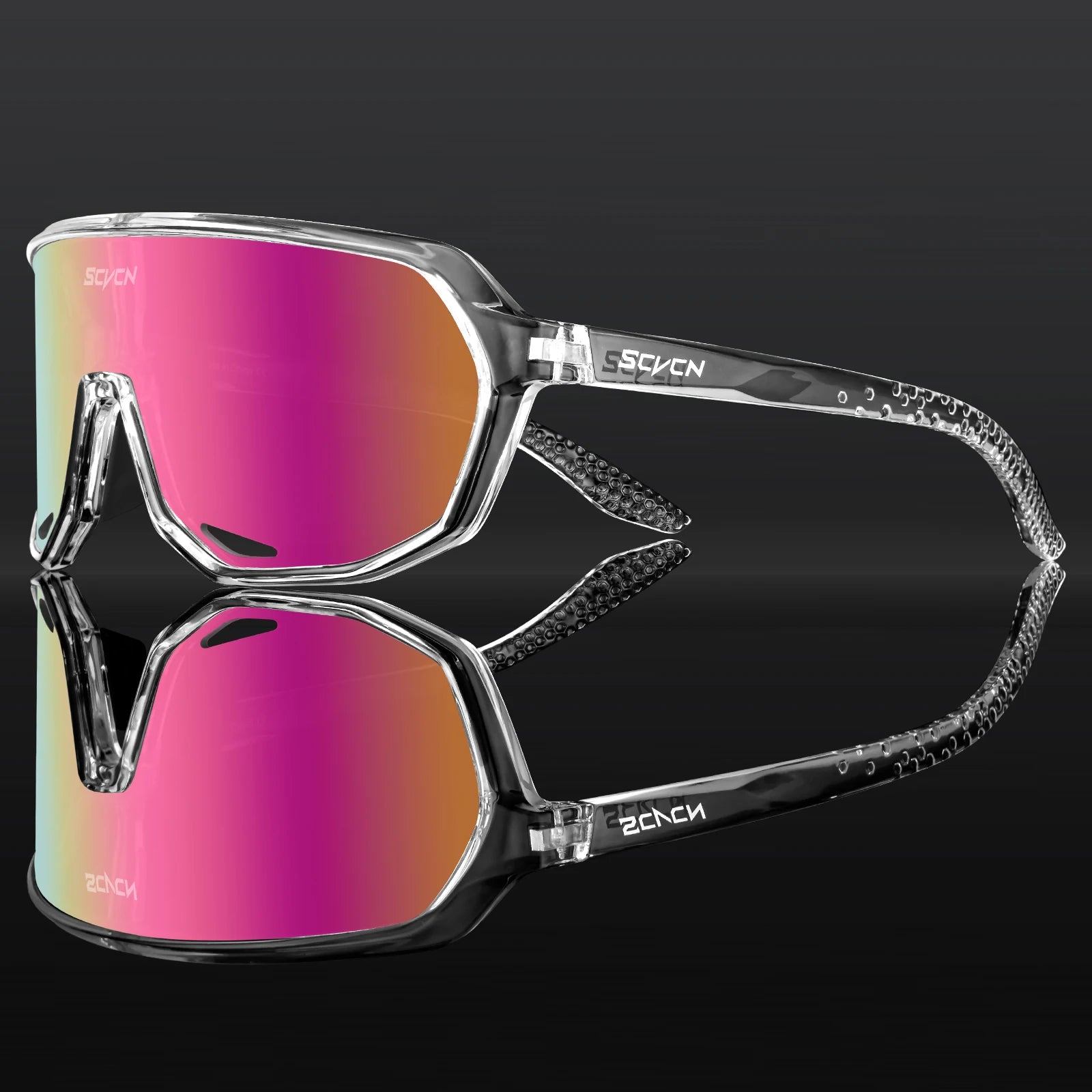 SCVCN Hot Photochromic UV400 Cycling Glasses Motorcycle Bike Riding Outdoor Sport Cycling Sunglasses Men Women Hiking Goggles