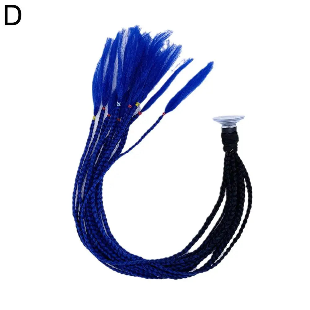 Helmet Braids Pigtails Motorcycle Helmet Braid Ponytail Motorbike Riding Helmet Pigtails Braids For Women Men Children