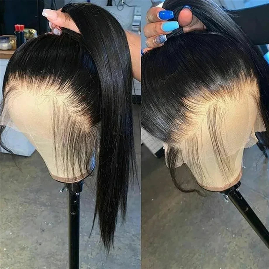 360 Full Lace Wig 30 40 Inch Bone Straight Human Hair Wigs 13x6 Hd Transparent Lace Front Pre Plucked Brazilian Hair For Women