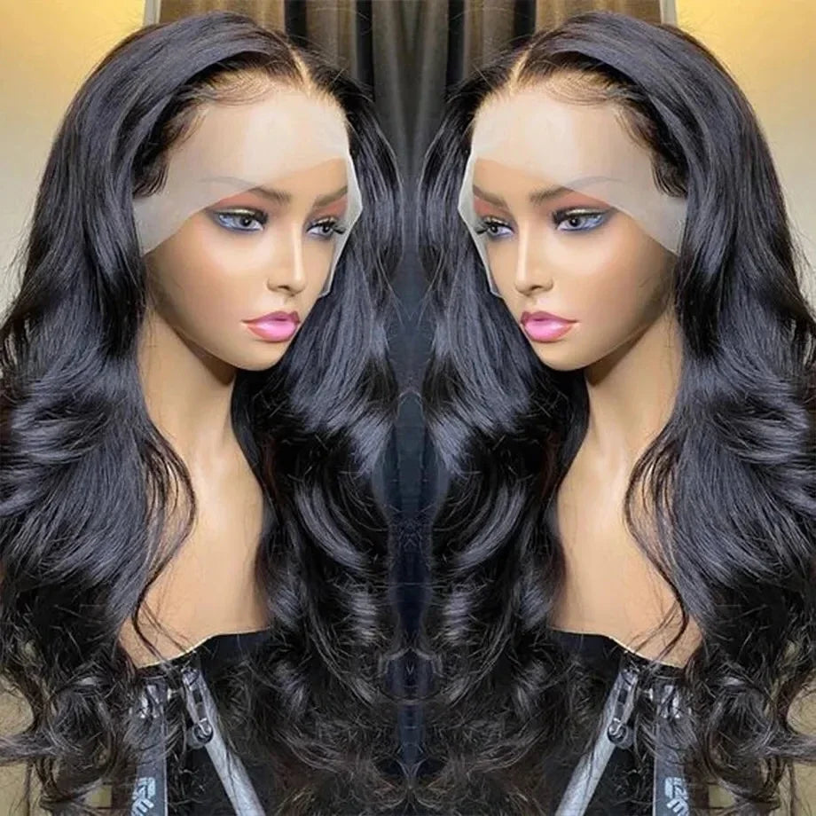 Body Wave 13x6 HD Lace Frontal Wig Brazilian 30 38 Inch Body 200 Density 13x4 Transparent Lace Frontal Human Hair Wigs For Women