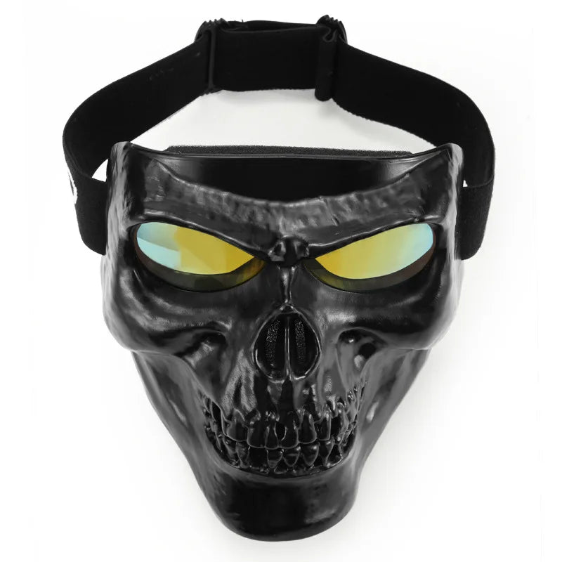 Yolinson Motorcycle Goggles Helmet Mask Outdoor Riding Motocross Skull Windproof Wind Glasses Sandproof Goggle Kinight Equipmetn