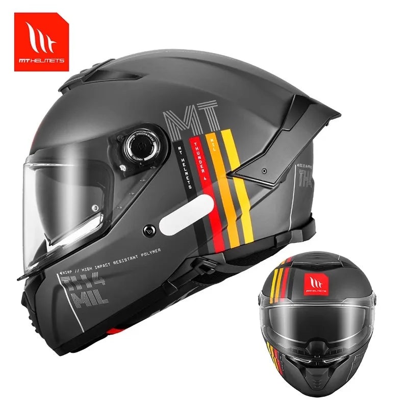 High quality MT Thunder 4 SV helmet motorcycle helmet new full face covered off-road helmet men's four season riding equipment