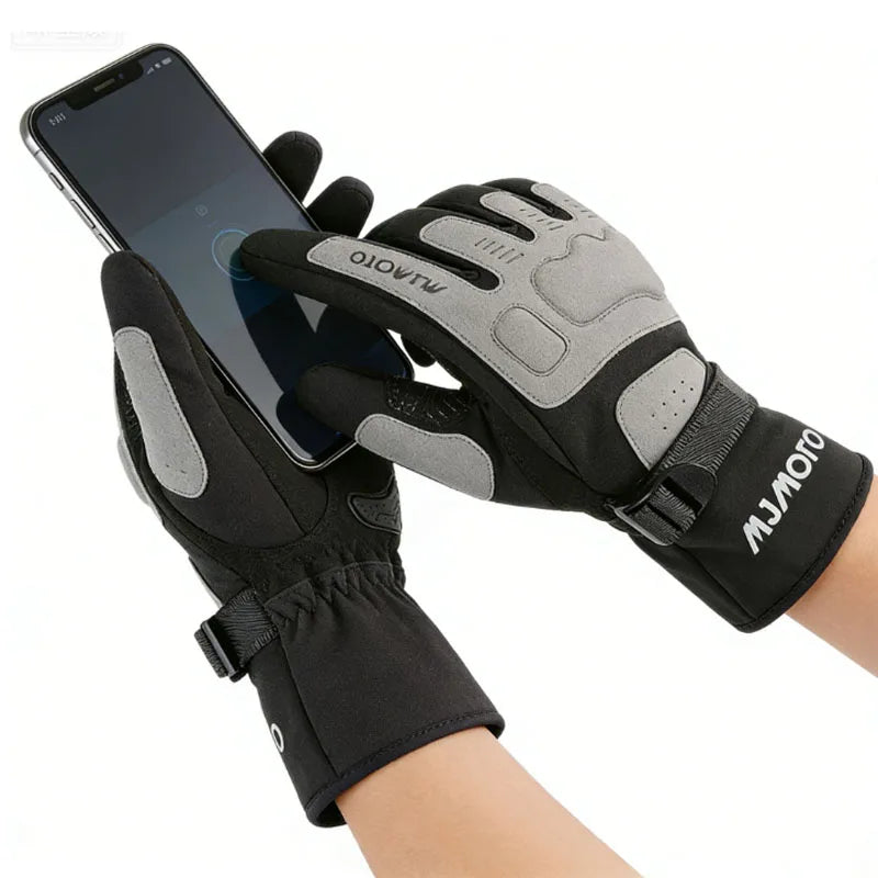 Unisex CE Certified Motorcycle Gloves - Autumn Winter Windproof Warm Gloves For  Motocross Racing Daily Motorbike Outdoor Riding