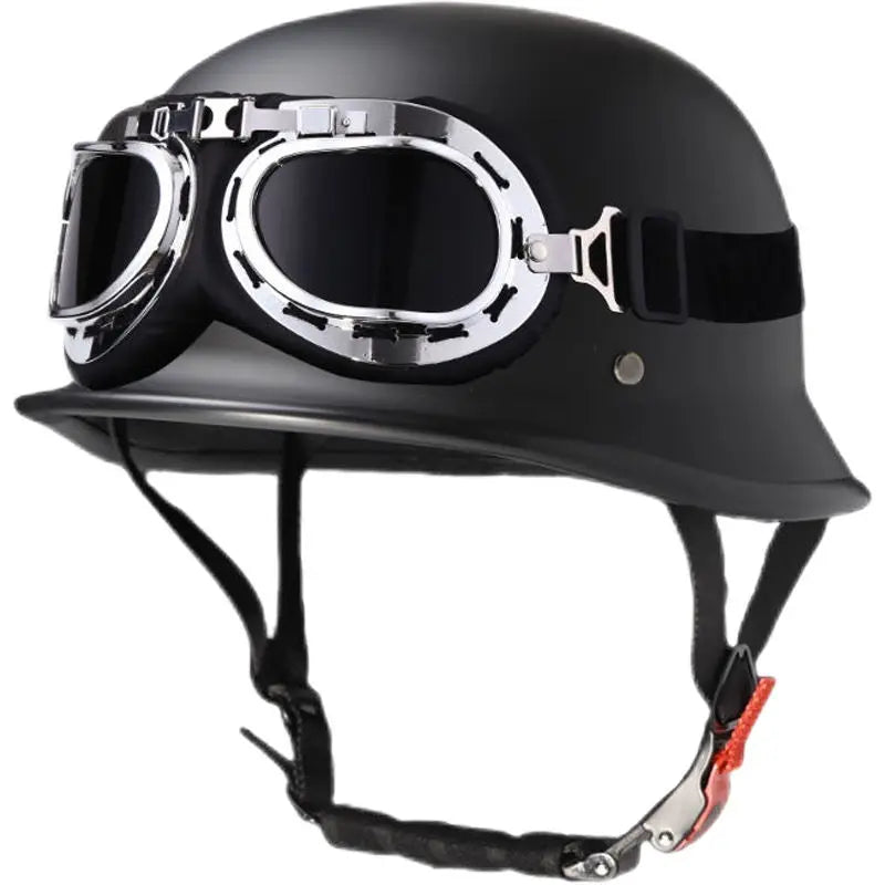 Vintage Half Helmet Summer German Motorcycle Helmet Helmet Locomotive Electric Vehicle