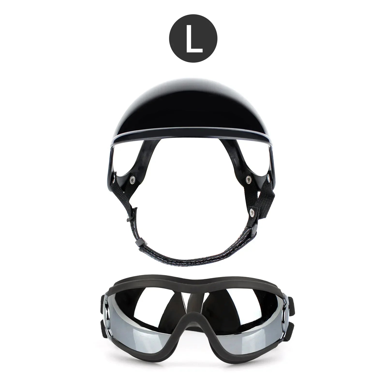 ATUBAN Dog Helmet and Goggles-UV Protection Doggy Sunglasses Dog Glasses Pet Hat Motorcycle Helmets Protection for Puppy Riding