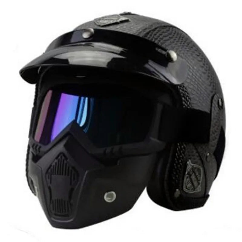 New Arrival Helmets Open Face 3/4 Helmet Personalized Mens Womens Vintage Retro Motorcycle Cascos Para Moto Helmets