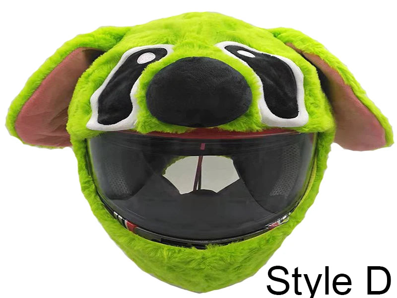 Motorcycle Helmet Cover Accessories Christmas Plush Motocross Full Face Off Road Helmet Decoration Helm Unisex Cosplay Styling