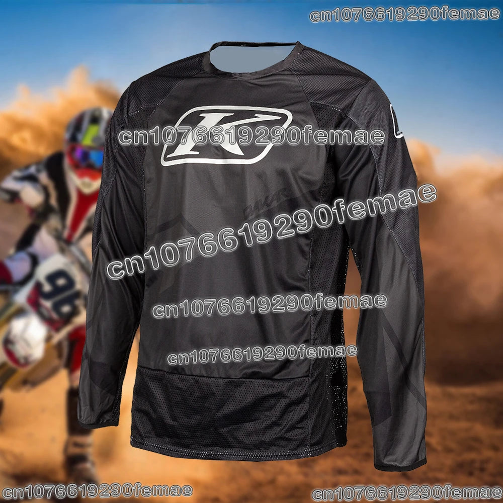 Klim Off-Road Motorcycle Stunt Shirt for Men, Downhill Biking Gear, Quick-Dry Sweat-Wicking Sports Apparel for Daily Adventures