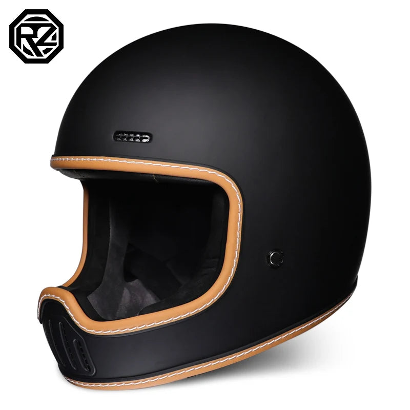 ORZ Retro Motorcycle Full Helmet Motorcycle Helmet Four Seasons Couple Street Bike Helmet Riding Cascos Para Moto