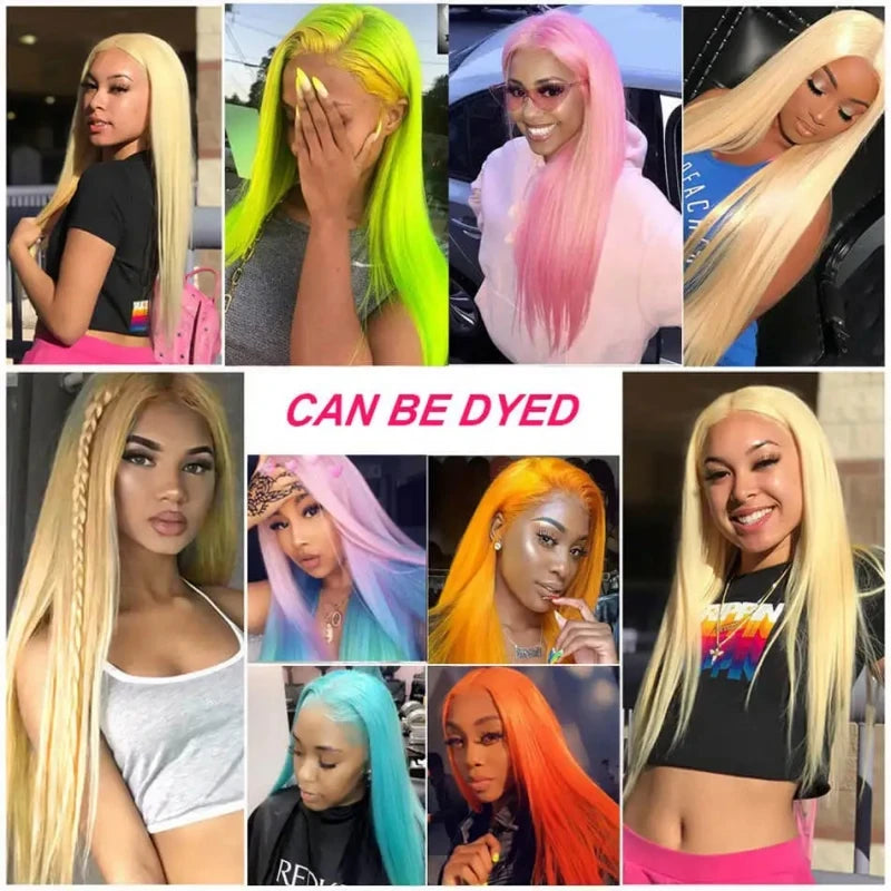 Ali Queen Hair Straight HD Transparent Lace Wig Human Hair Lace Frontal Wigs 4x4 5x5 Closure with Baby Hair Natural Color