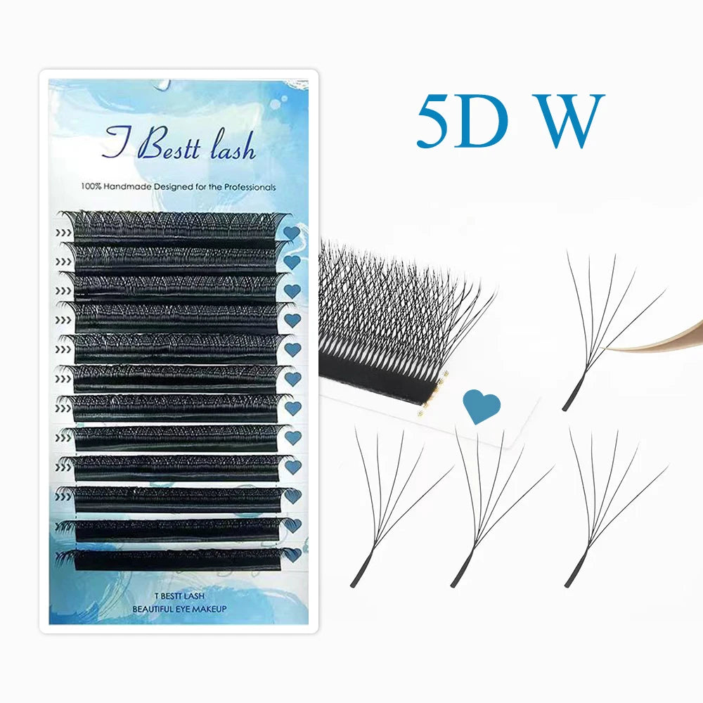 Tbestt 6DW Shape Lashes YY Eyelash Volume Extensions 5DW Cilia and Brazilian Volume Mink YY Cilios Extensions Cilios YY