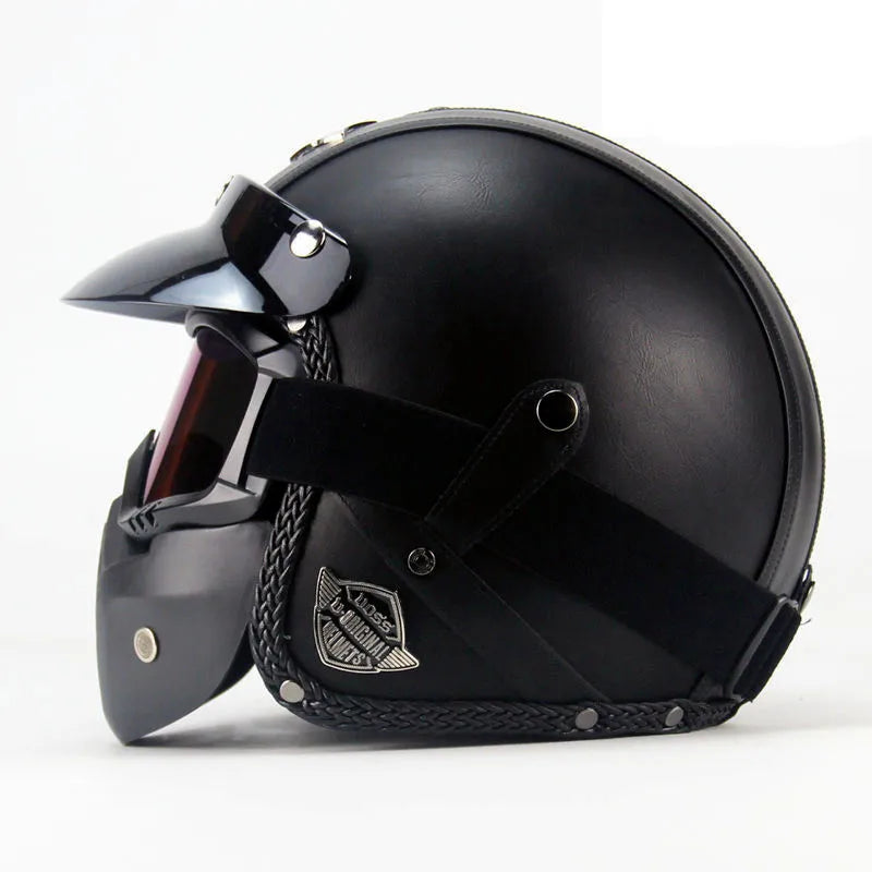 New Arrival Helmets Open Face 3/4 Helmet Personalized Mens Womens Vintage Retro Motorcycle Cascos Para Moto Helmets
