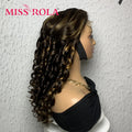 Miss Rola 12A Remy 5X5＆13X4 Bouncy Curly Pixie Cut Lace Front Human Hair Wigs Transparent Lace Brazilian Hair Wig 99J Highlight