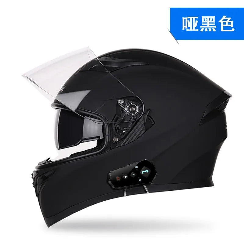 JieKai motorcycle helmet motocross full helmet with Bluetooth earphones for men women all season casco moto cascos para moto