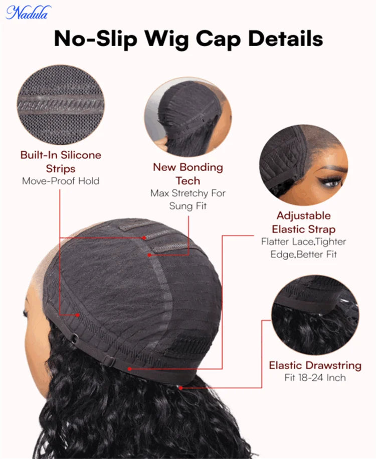 Nadula Ash Blonde With Brown Roots No Slip 13x4 Pre-Everything™ Lace Frontal Body Wave Wig with Invisi Drawstring
