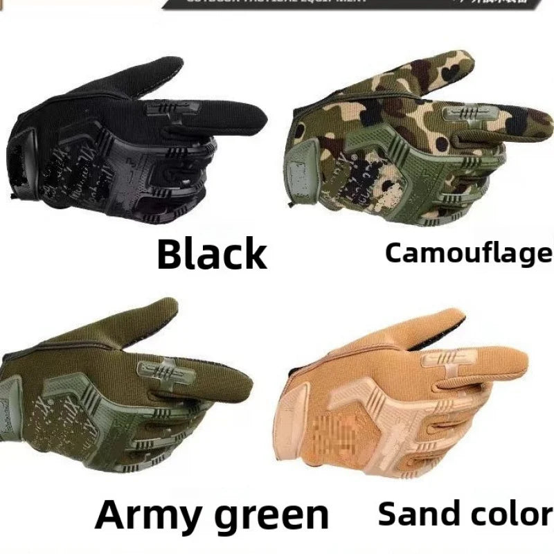 Super Technician Tactical Gloves Men Full Finger Anti-Slip Gloves for Motorcycle Riding Special Forces Outdoor Training Equipmen