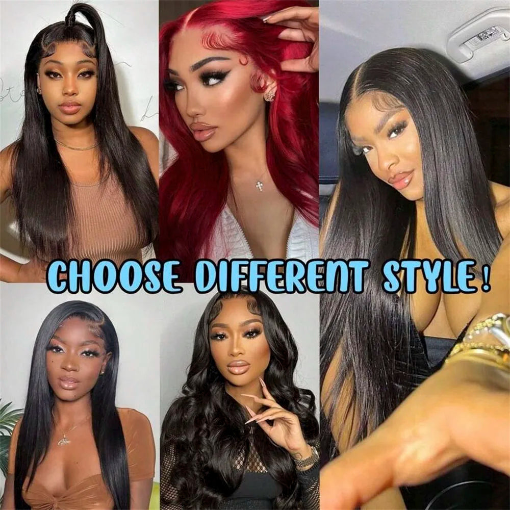 13x4 Lace Front Wigs Human Hair Straight Wig With Baby Hair HD Transparent Lace Frontal Wigs Pre Plucked Frontal Wigs Human Hair