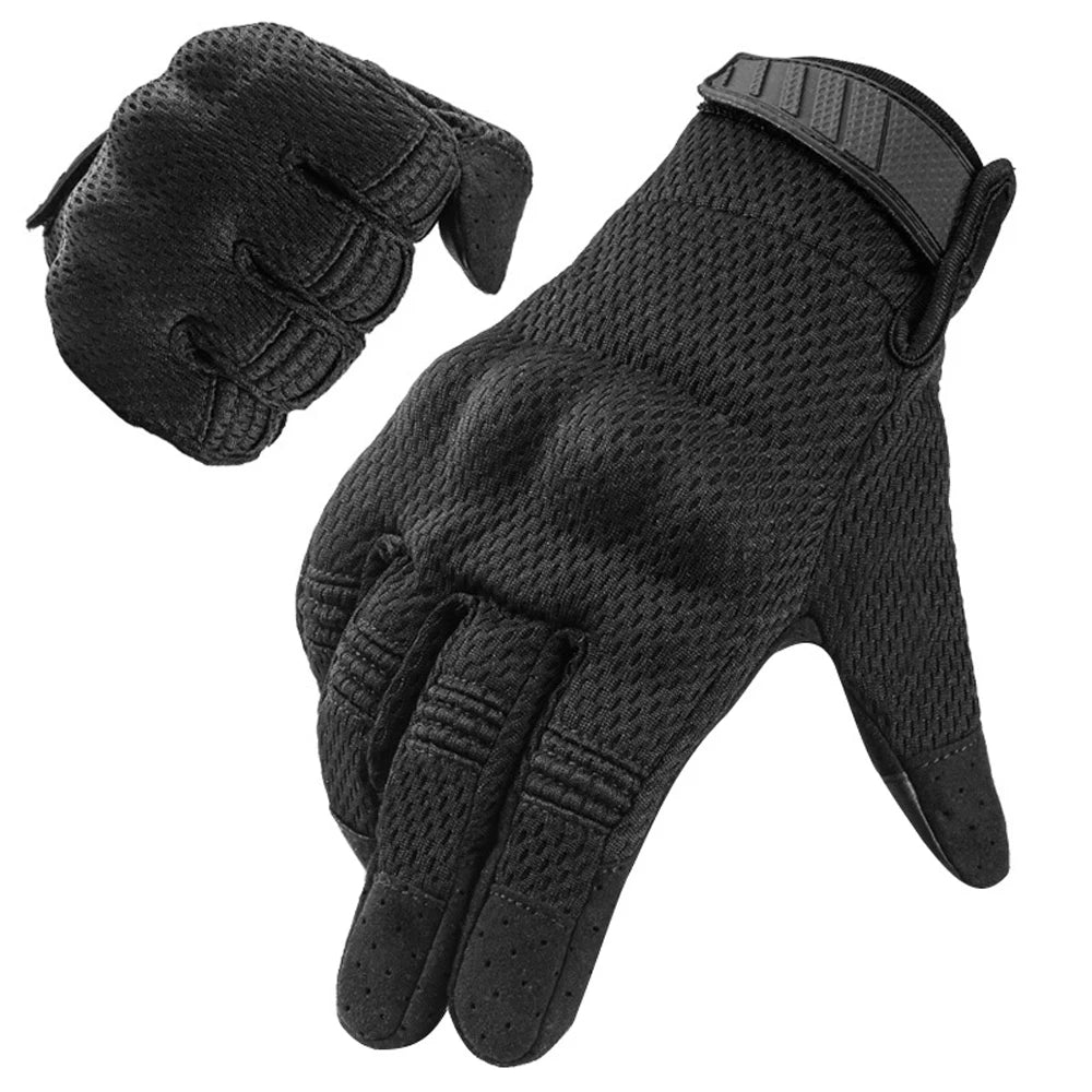 Men Riding Gloves Cycling Bike Half Finger Motos Racing Gloves Antiskid Screen Touch Outdoor Sports Tactical Gloves Protect Gear