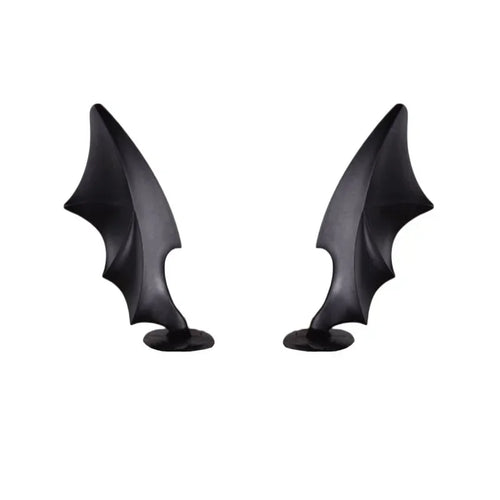 2Pcs Car Motorcycle Helmet Devil Horn Motocross Decoration Headwear Sucker Silicone Accessories