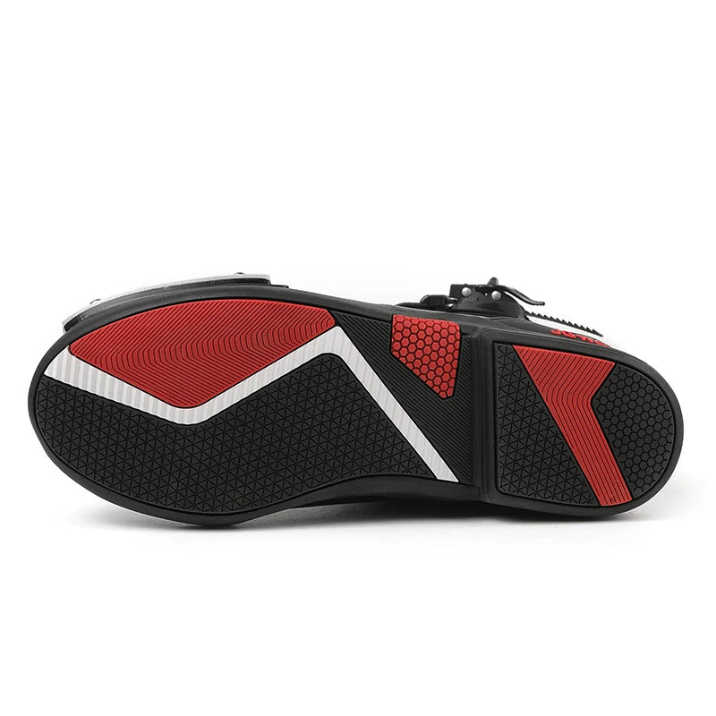 New Motorcycle Boots Men Leather Motos Breathable Anti Slip Wear-resistant Riders Boots Motorbike Racing Ankle Length Shoes