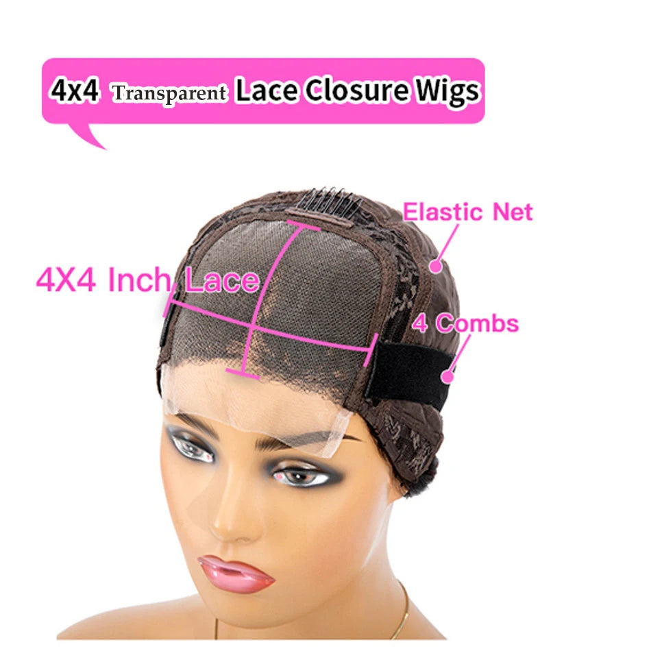 360 Lace Front Wigs Dark Brown Pre Plucked Straight Chocolate Brown Colored 100% Human Hair Wigs 5x5PU Closure Wigs Human Hair