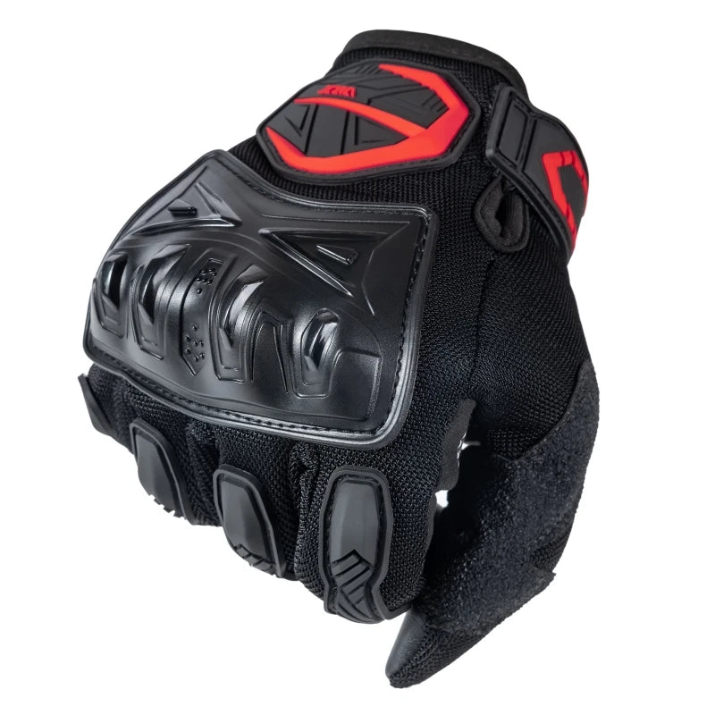 JCAA Breathable Summer Full Finger Motorcycle Gloves Non-Slip Wear-Resistant Touch Screen Motocross Racing Moto Riding Gear