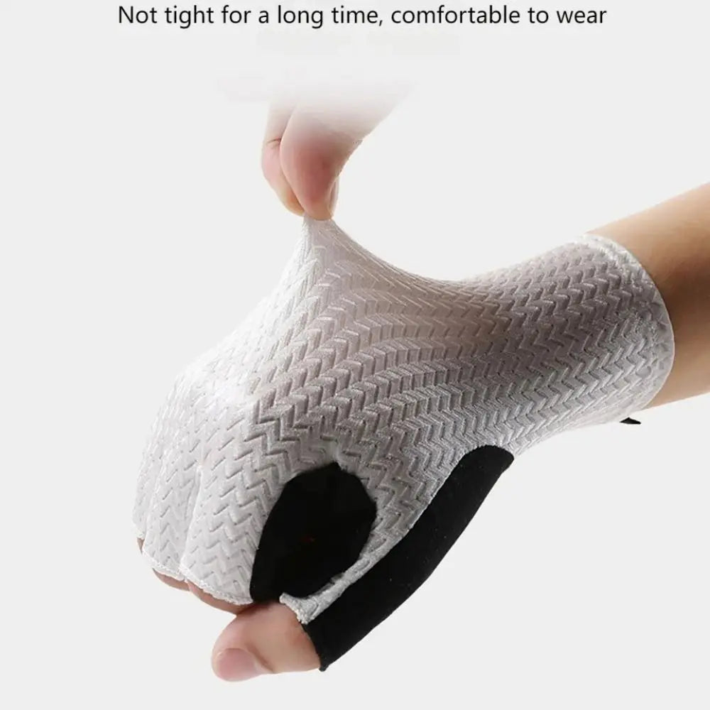 Wear-Resistant Motorcycle Gloves Vintage Goatskin Leather Racing Finger Mittens Anti-Slip Fingerless Men'S Fingerless Gloves